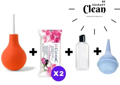 Anal Prep and Hygiene Guide quick vs deep cleaning essentials with wipes, douche bulbs and hygiene products